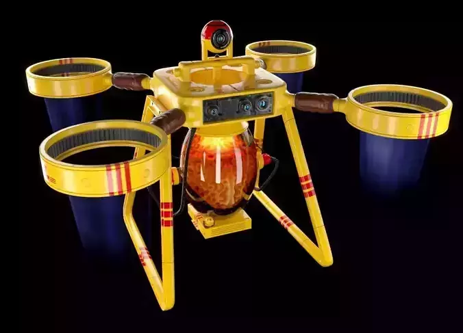 Drone delivery brains 3D model
