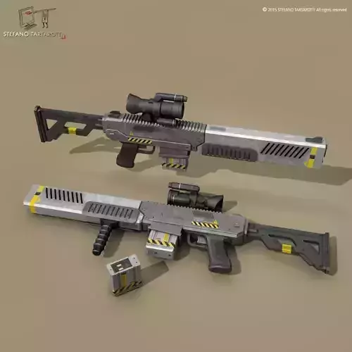 sci fi battle rifle