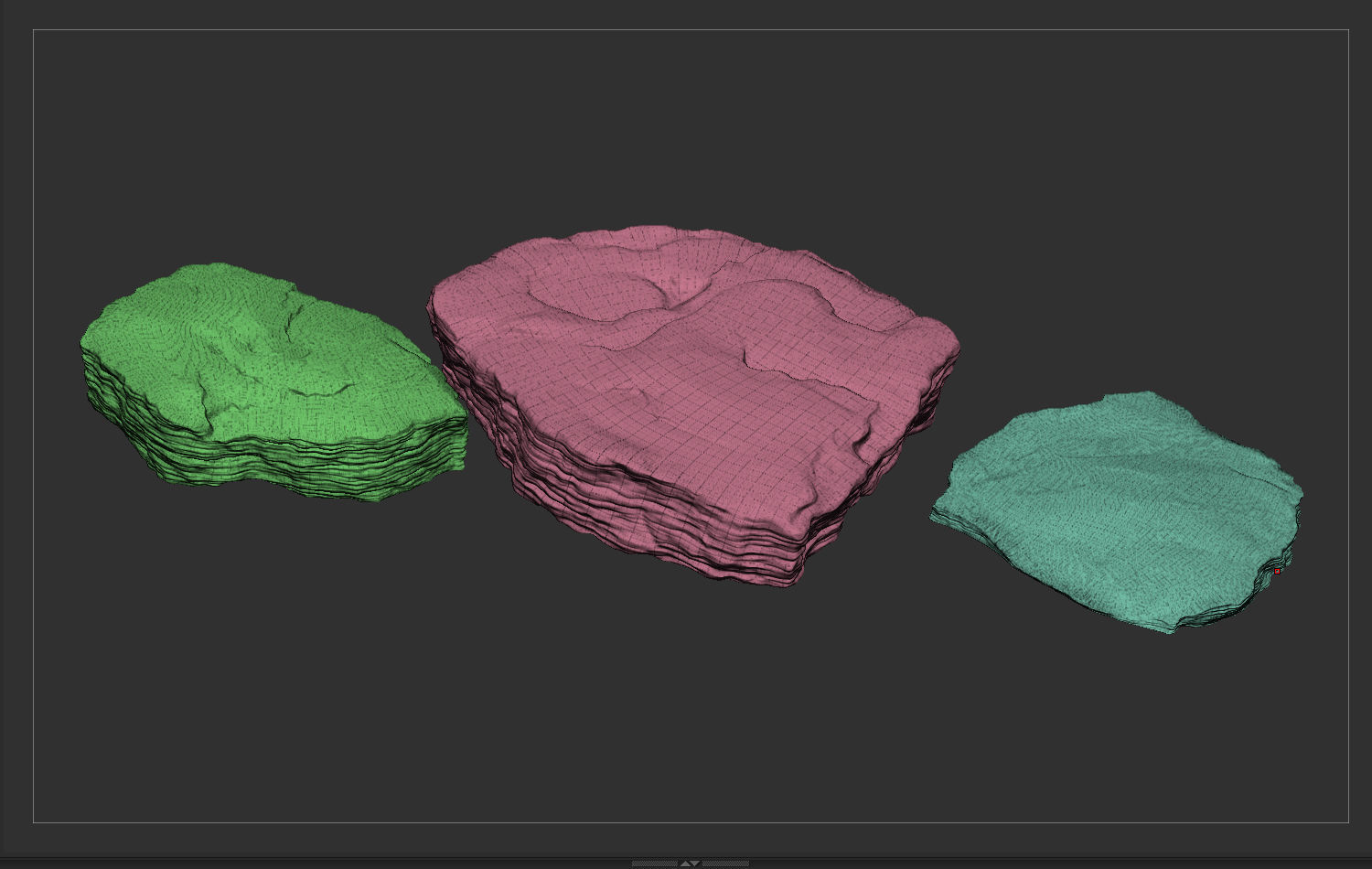 3D Rock Plates 3D model_3
