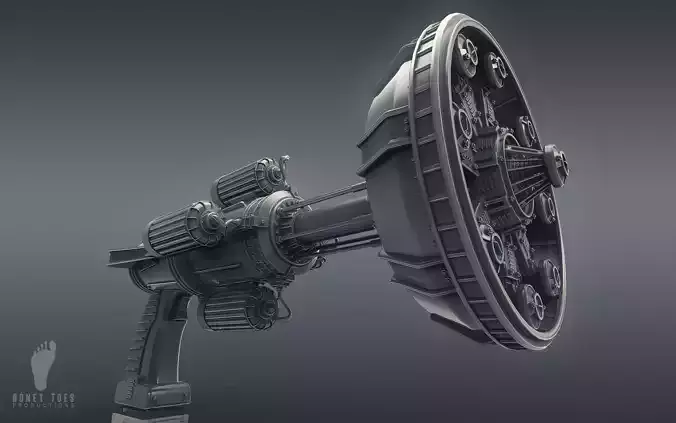 Scifi Ray Gun Blaster 3D Model 3D model