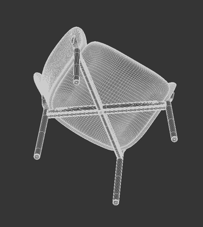 Armchair Ginger 3D model_14