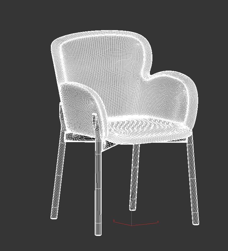 Armchair Ginger 3D model_13