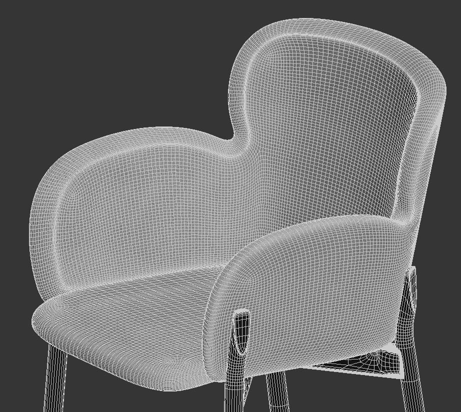 Armchair Ginger 3D model_12