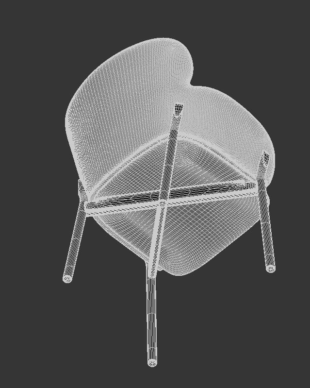 Armchair Ginger 3D model_9