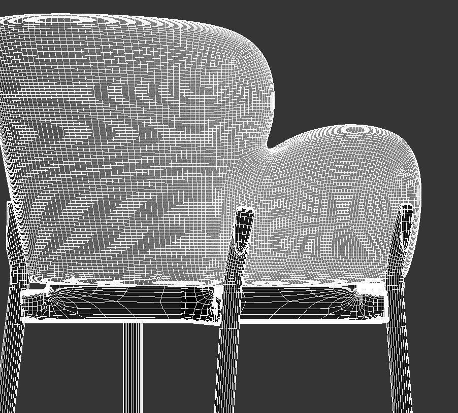 Armchair Ginger 3D model_10