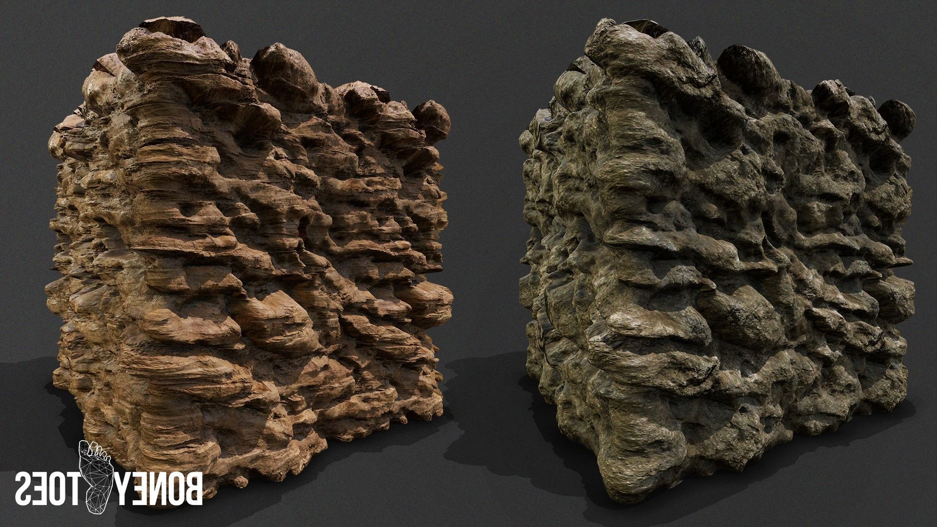 Perforated Sedimentary Rock Terrain - Game Textures Texture_5