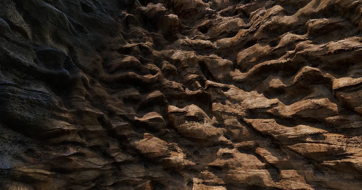 Perforated Sedimentary Rock Terrain - Game Textures Texture_16