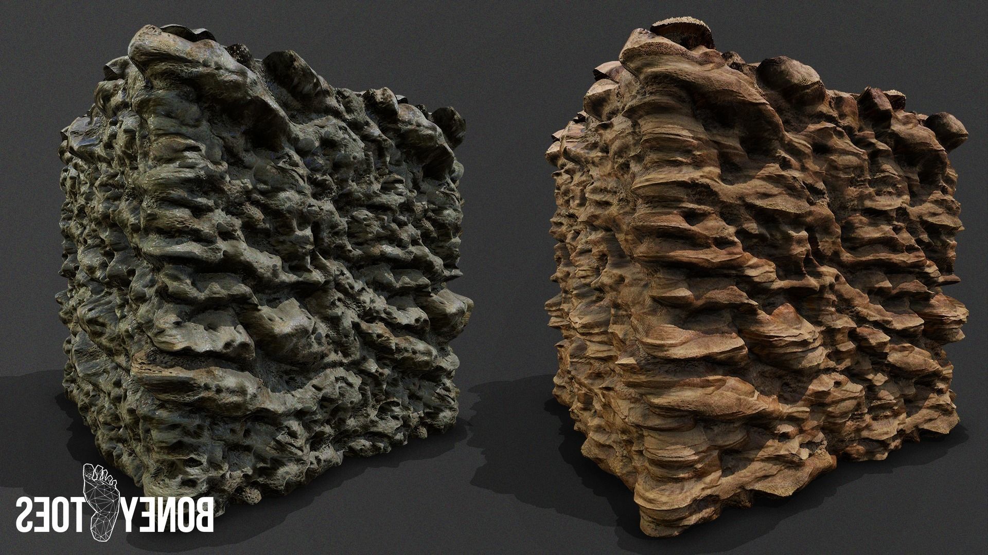 Perforated Sedimentary Rock Terrain - Game Textures Texture_2