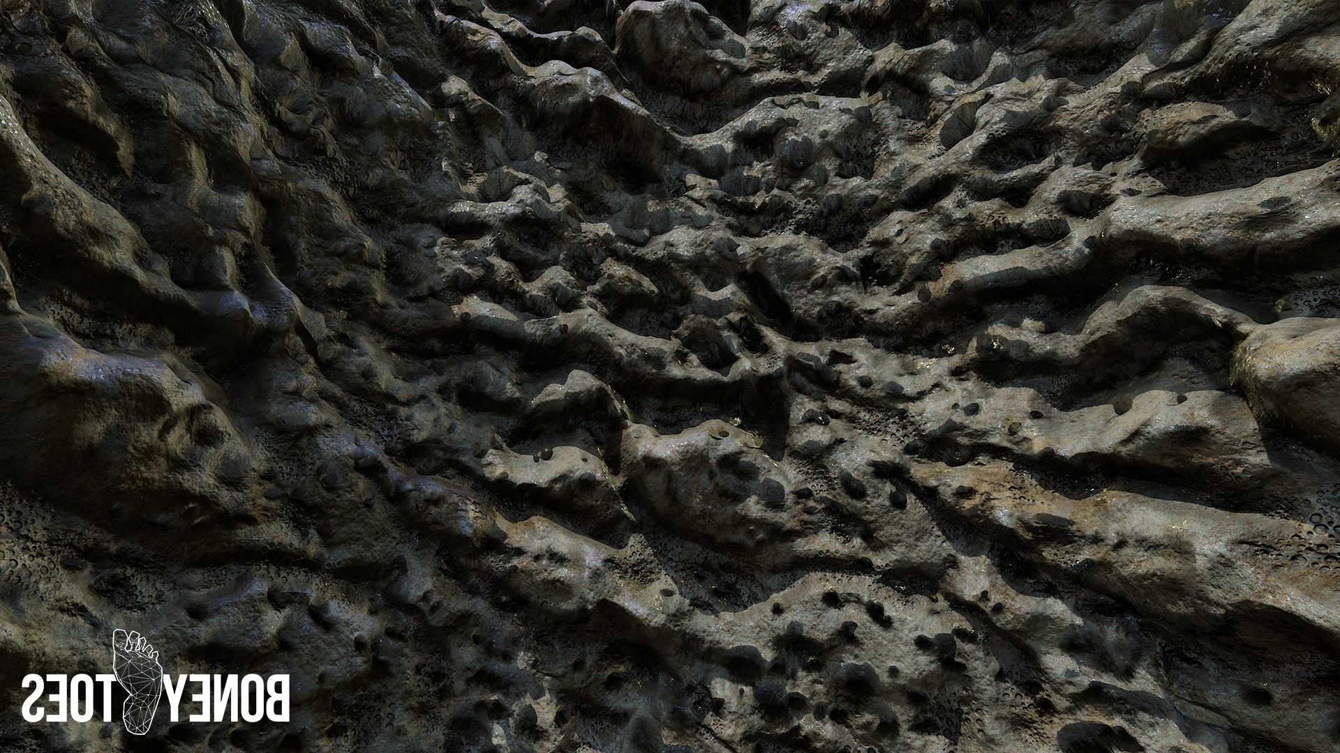 Perforated Sedimentary Rock Terrain - Game Textures Texture_7