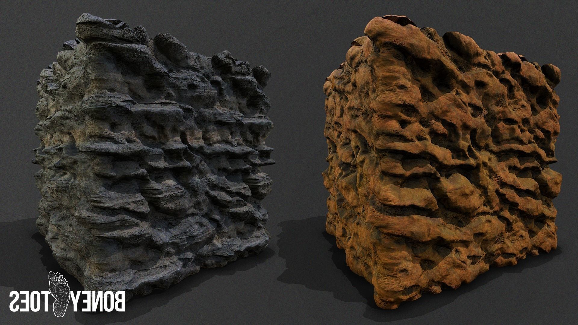 Perforated Sedimentary Rock Terrain - Game Textures Texture_3