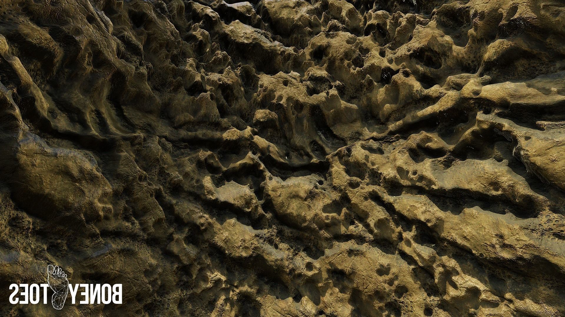Perforated Sedimentary Rock Terrain - Game Textures Texture_11