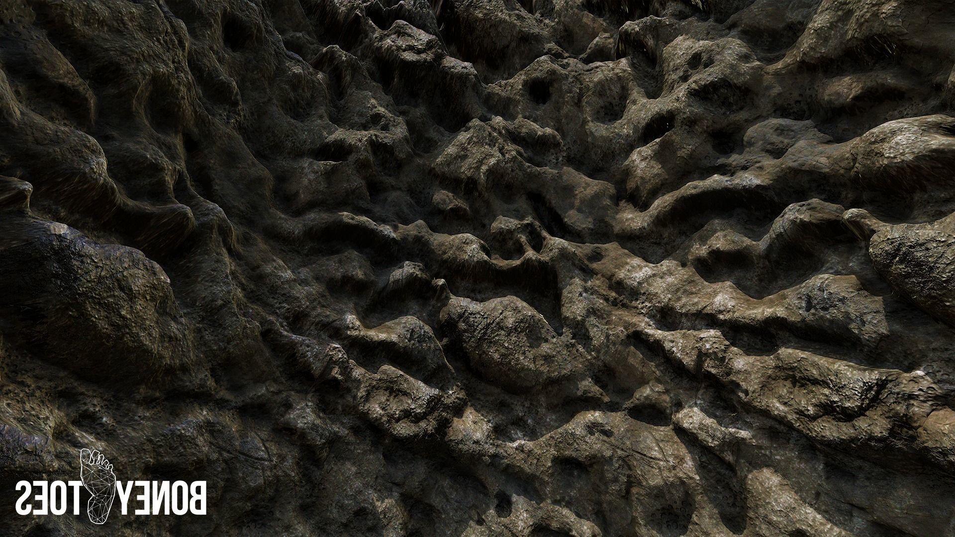 Perforated Sedimentary Rock Terrain - Game Textures Texture_15