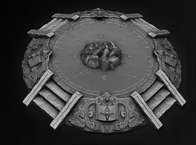 AZTEC PYRAMID ALTAR 3d Model 3D model