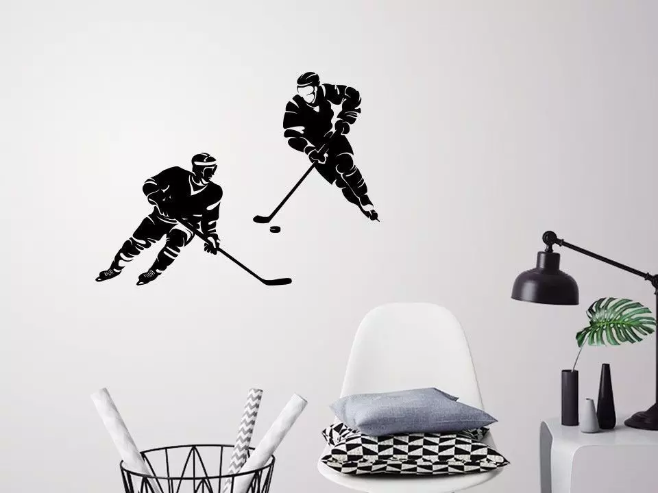 HOCKEY PLAYERS WALL DECORATION 3D model