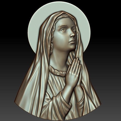 Virgin Mary 3D print model