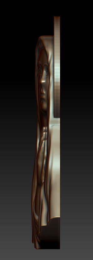 Virgin Mary 3D print model_4