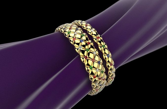 12 Bracelets Copy Faber-Je  for 3d printing 3D print model