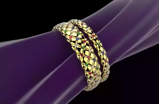 12 Bracelets Copy Faber-Je  for 3d printing 3D print model