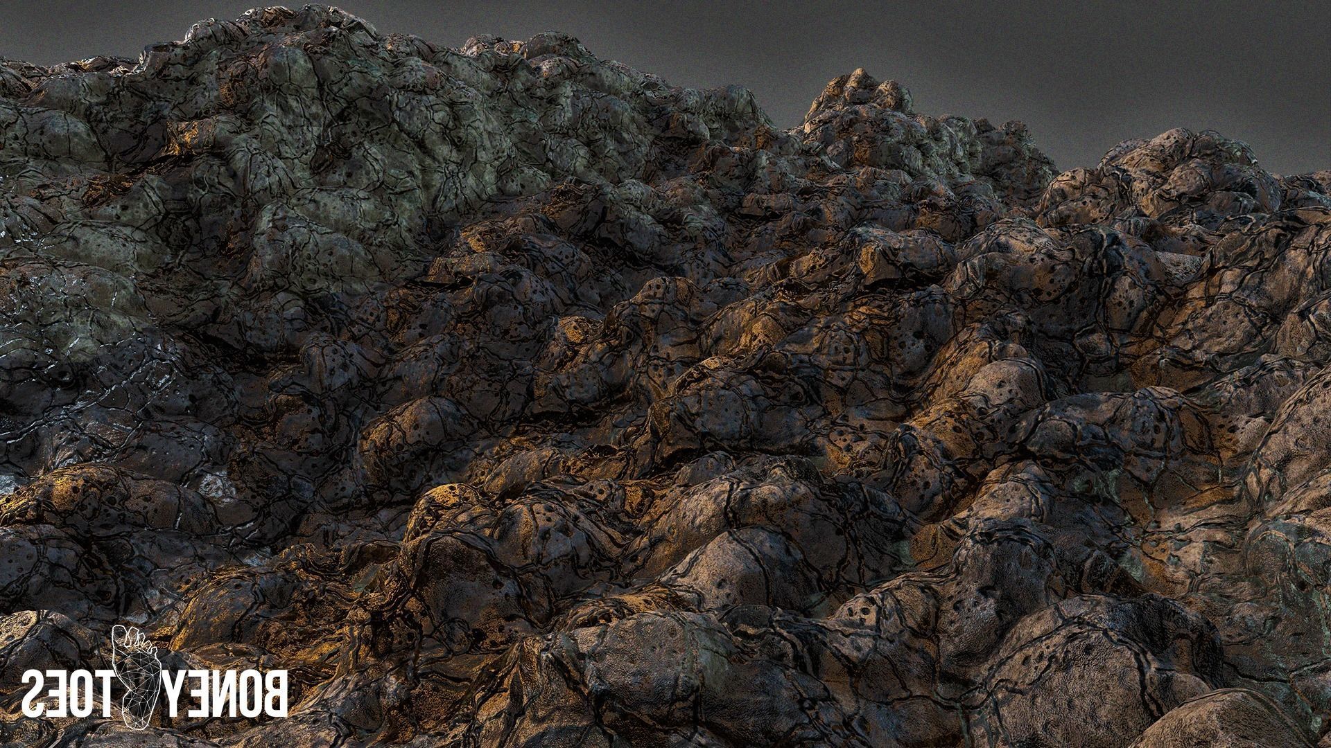 Volcanic Lava Rock Terrain Game Textures Texture_7