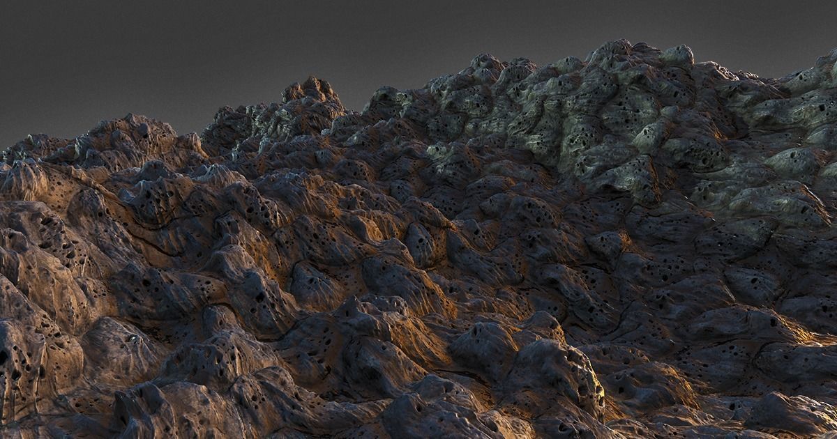 Volcanic Lava Rock Terrain Game Textures Texture_16