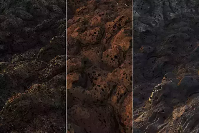 Volcanic Lava Rock Terrain Game Textures Texture