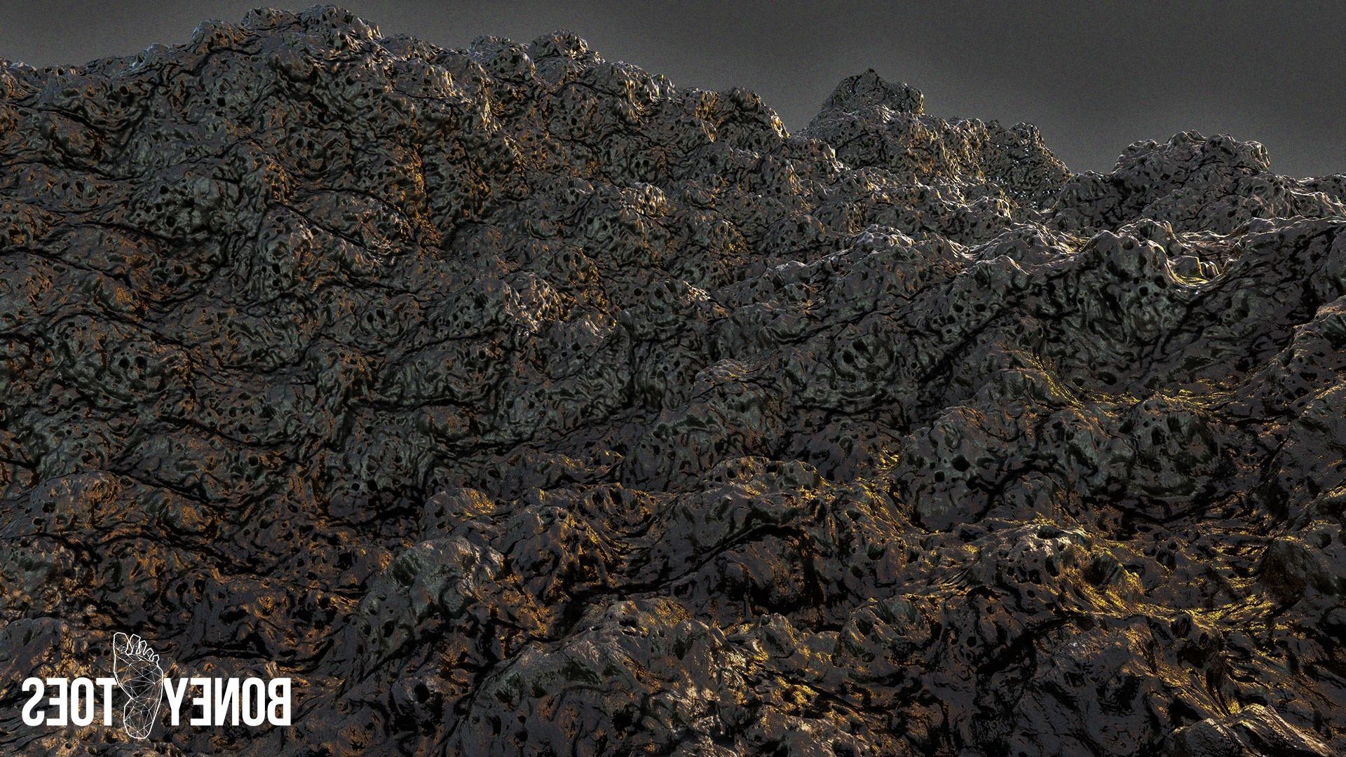 Volcanic Lava Rock Terrain Game Textures Texture_13