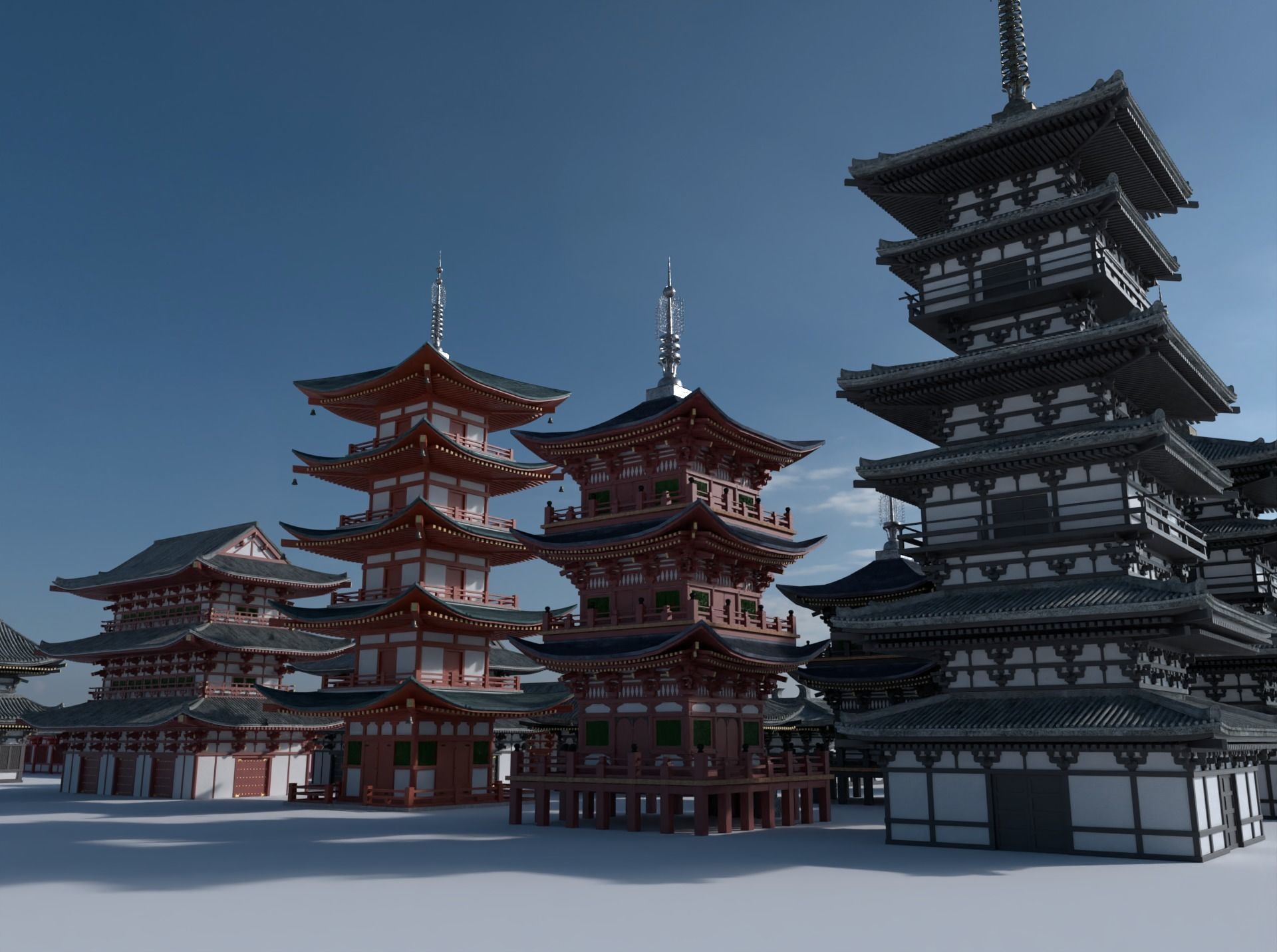 Japan Pack 3D model_6