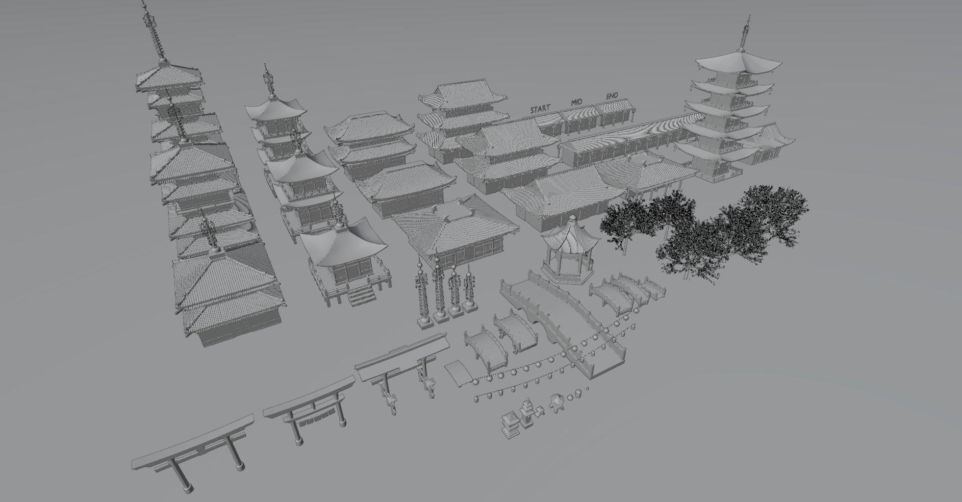 Japan Pack 3D model_14