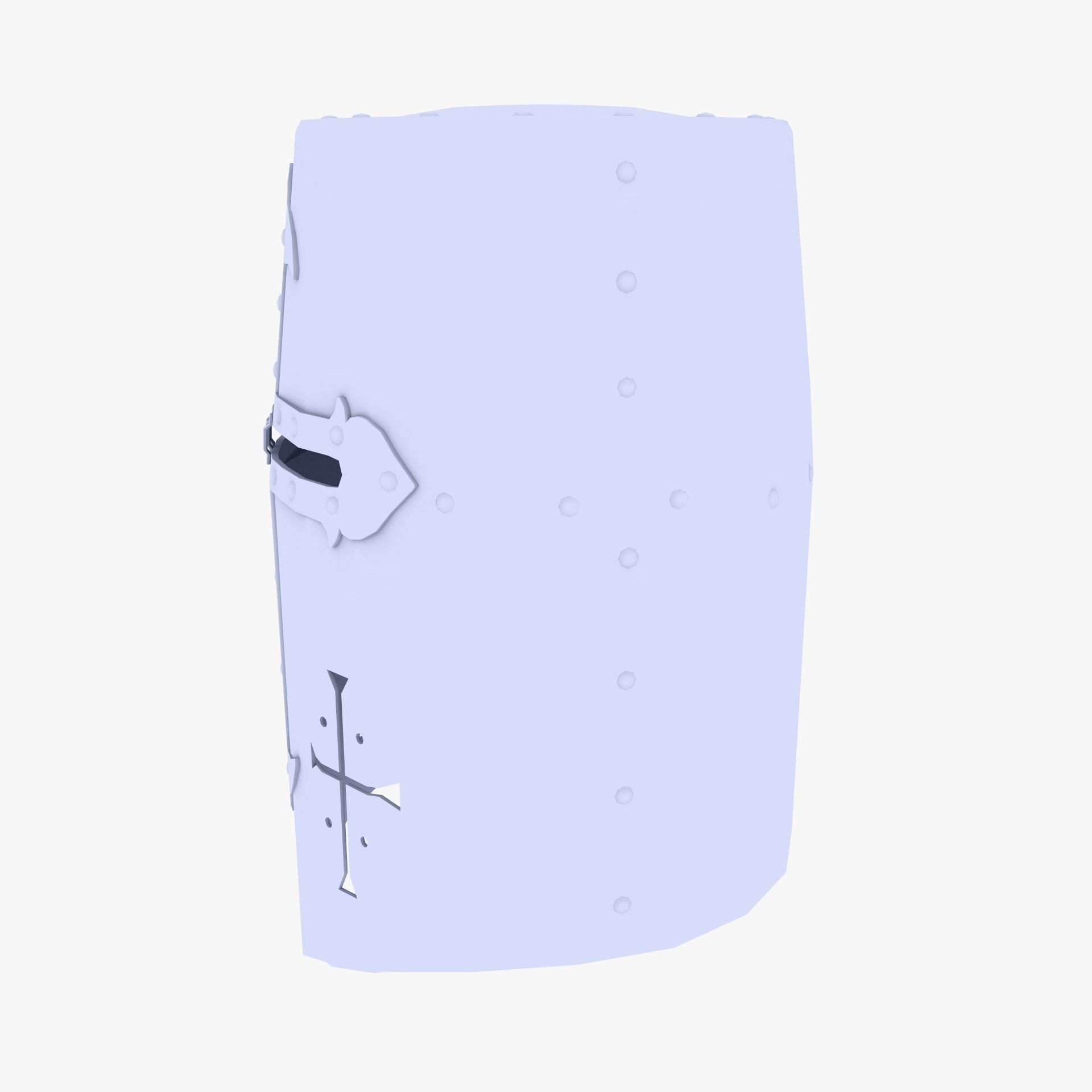 Templar Helmet Low-poly 3D model_3