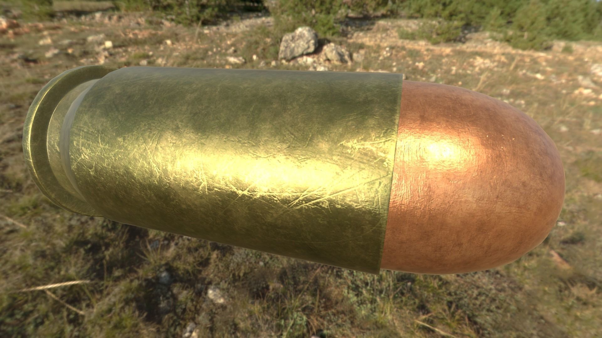 M3 Grease Gun Low-poly 3D model_34