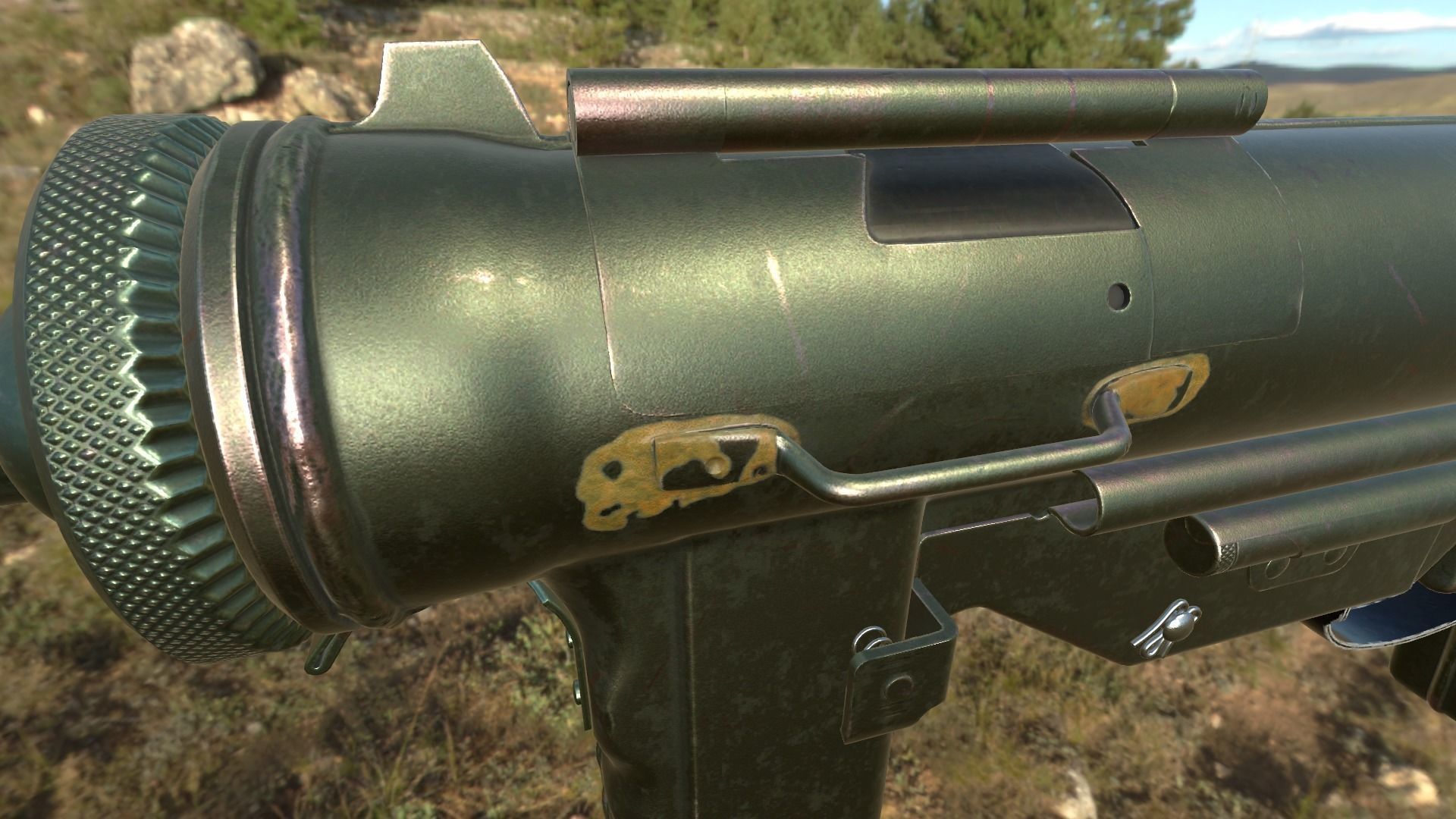 M3 Grease Gun Low-poly 3D model_25