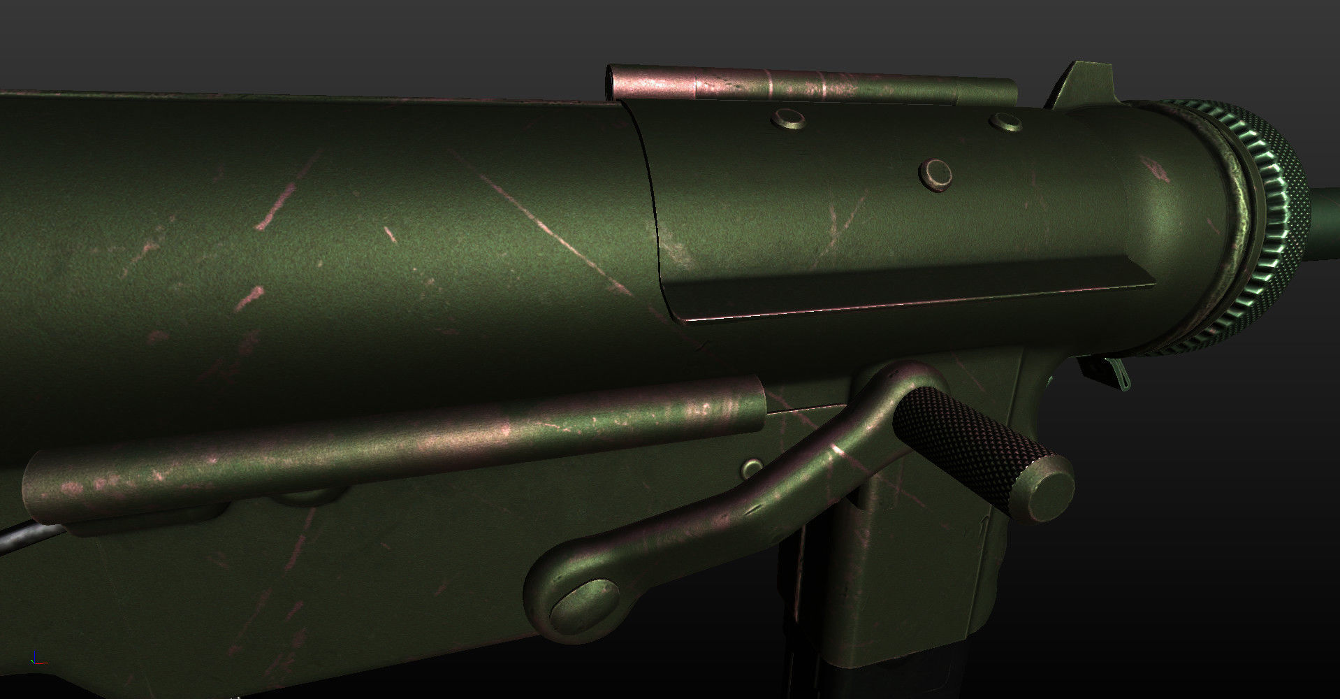 M3 Grease Gun Low-poly 3D model_23