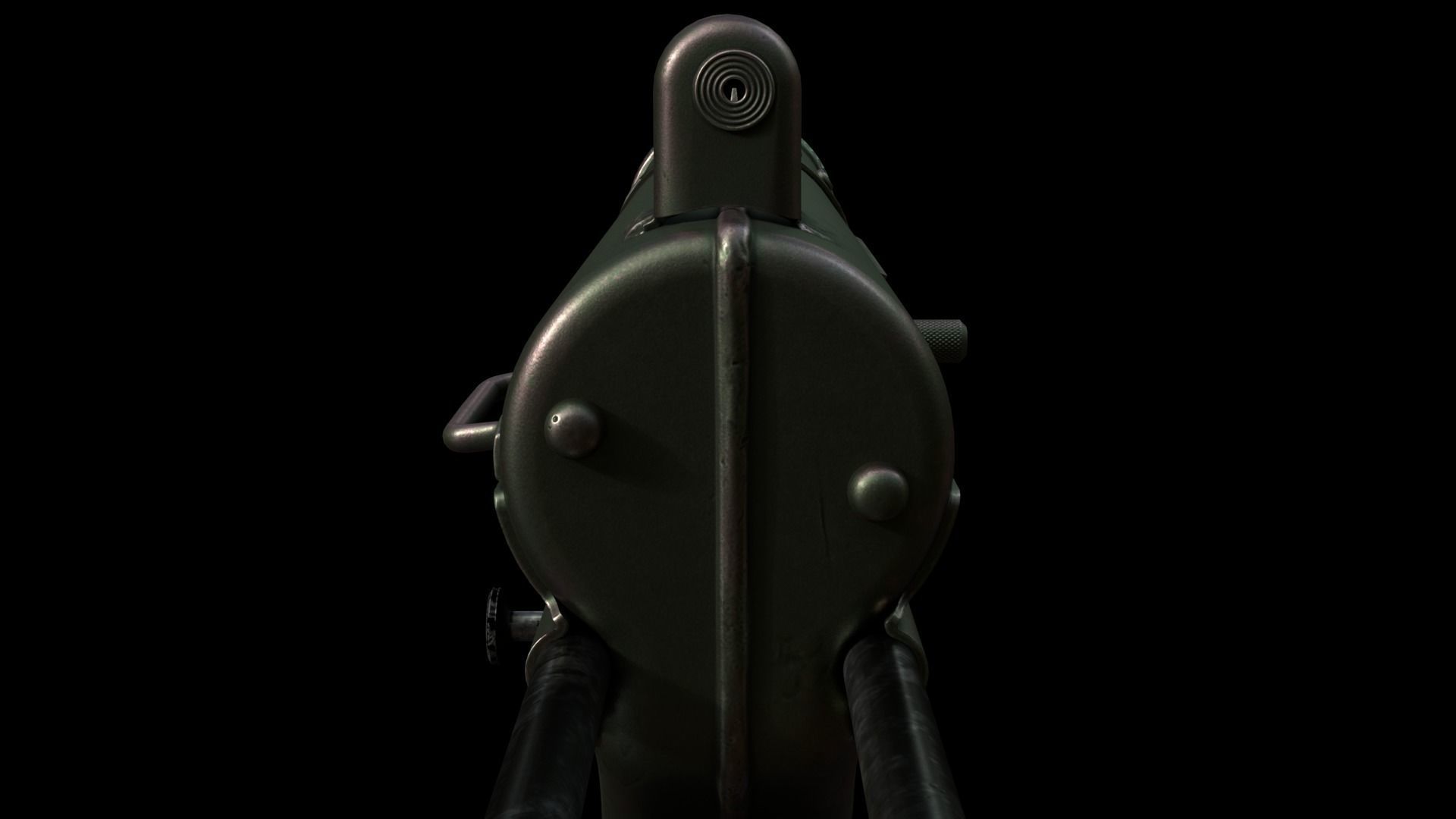 M3 Grease Gun Low-poly 3D model_9