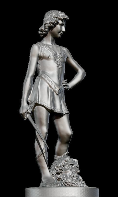 david and goliath verrocchio 3D model_9