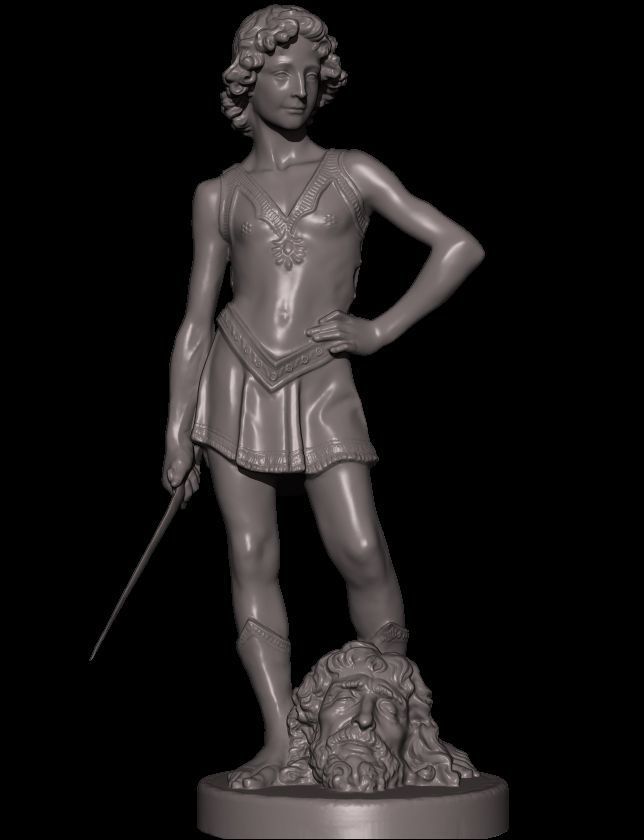 david and goliath verrocchio 3D model_4