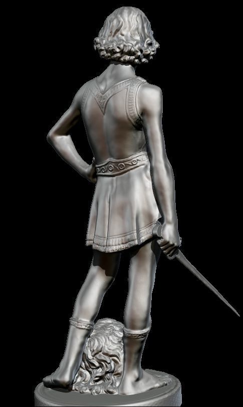 david and goliath verrocchio 3D model_10