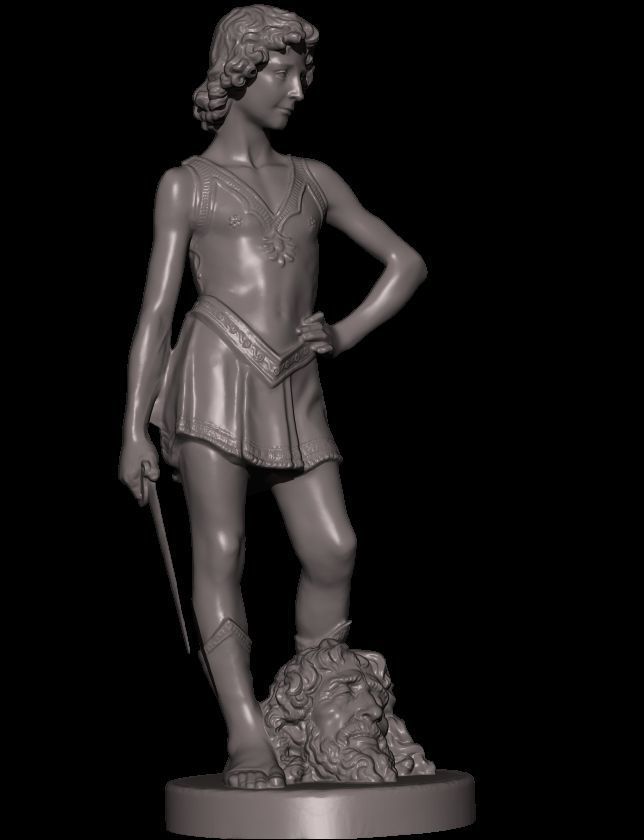 david and goliath verrocchio 3D model_5