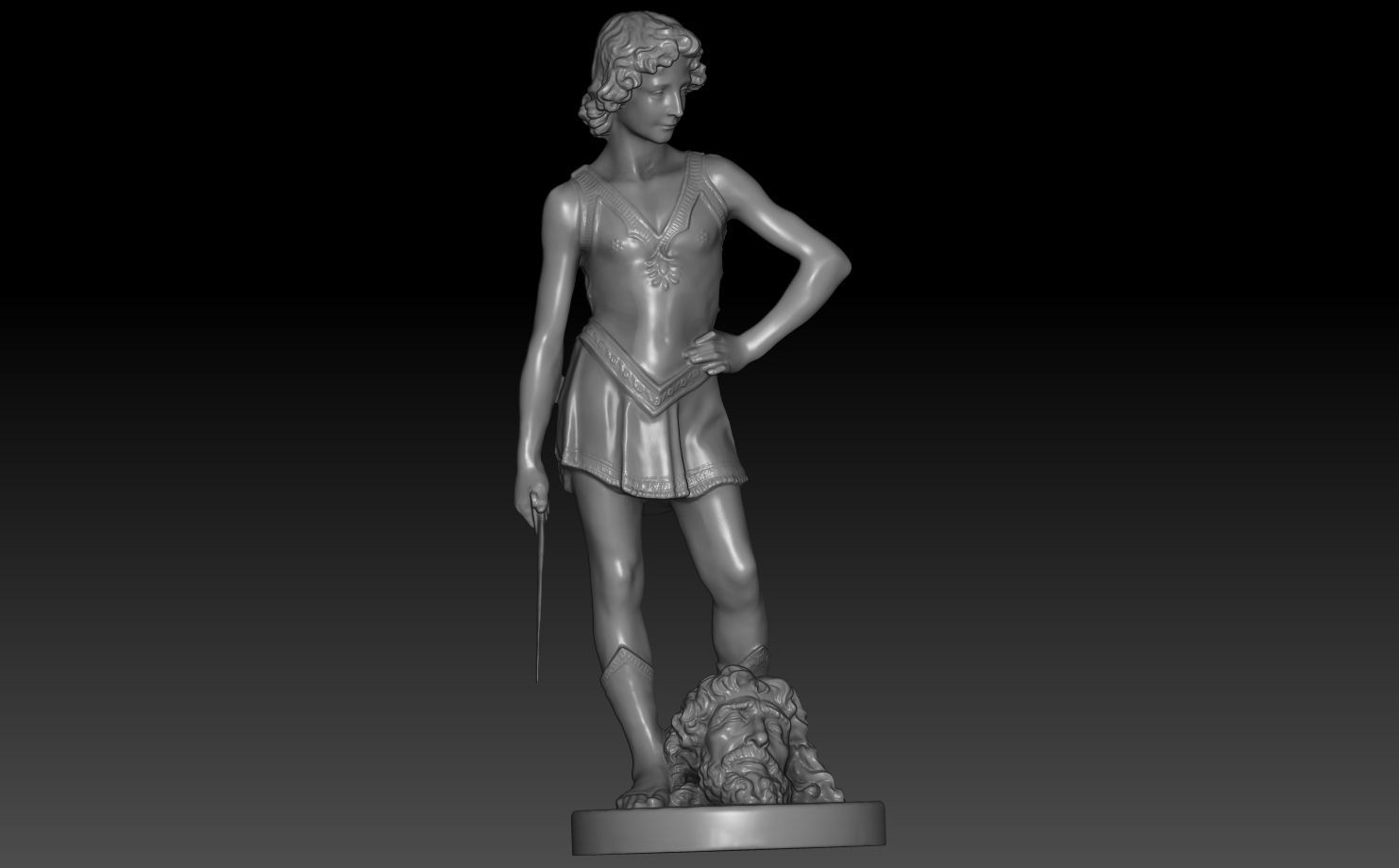 david and goliath verrocchio 3D model_1