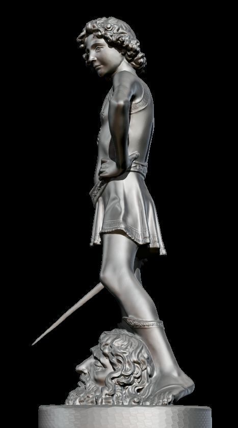 david and goliath verrocchio 3D model_11