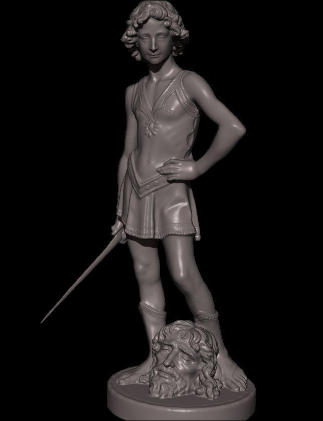 david and goliath verrocchio 3D model_8