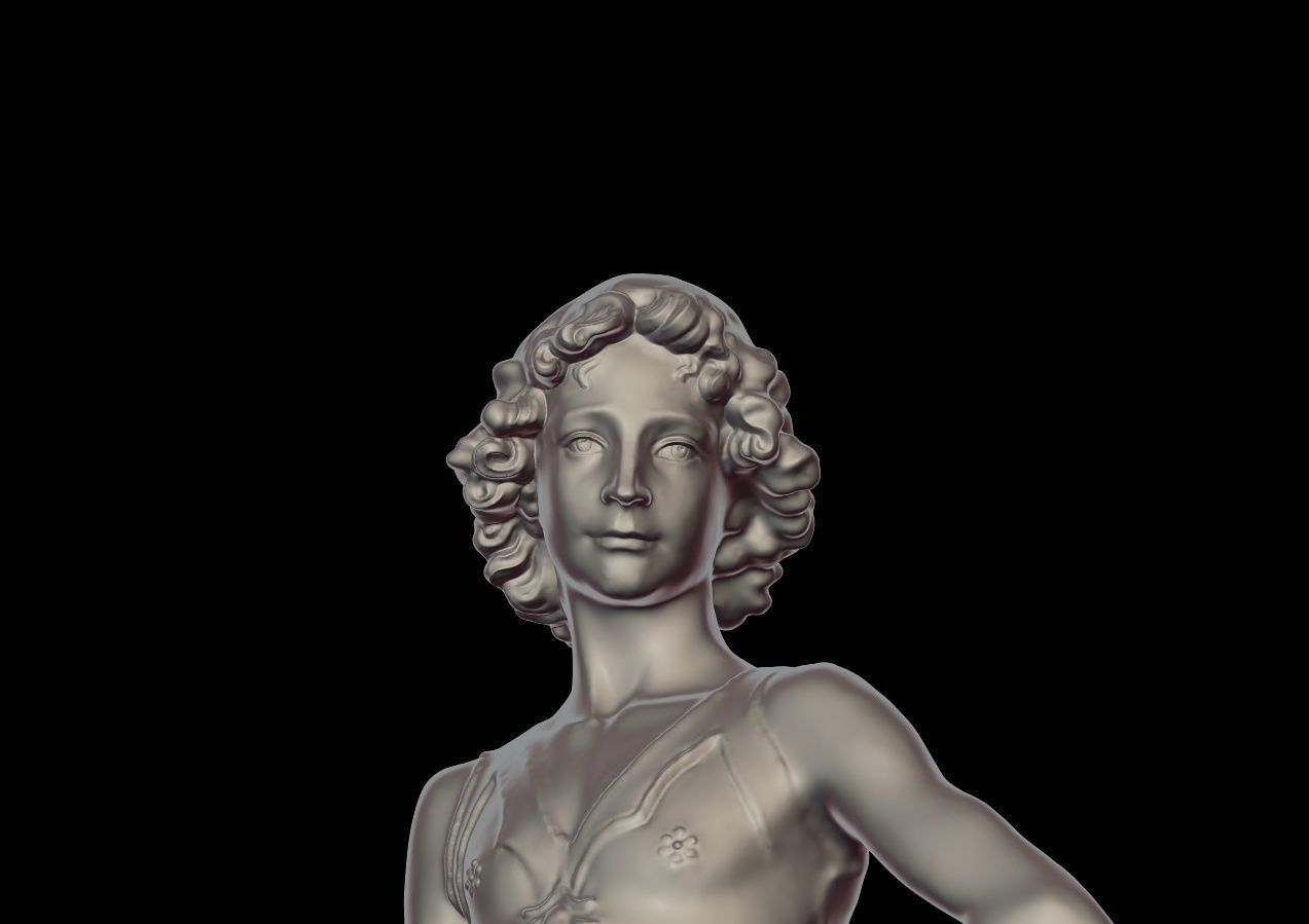 david and goliath verrocchio 3D model_3