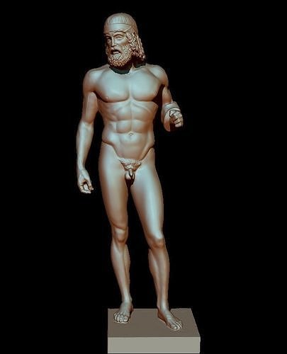 bronzo di riace statue model 3D print model
