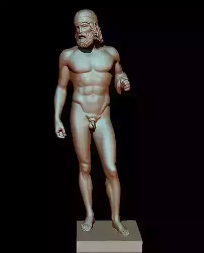 bronzo di riace statue model 3D print model