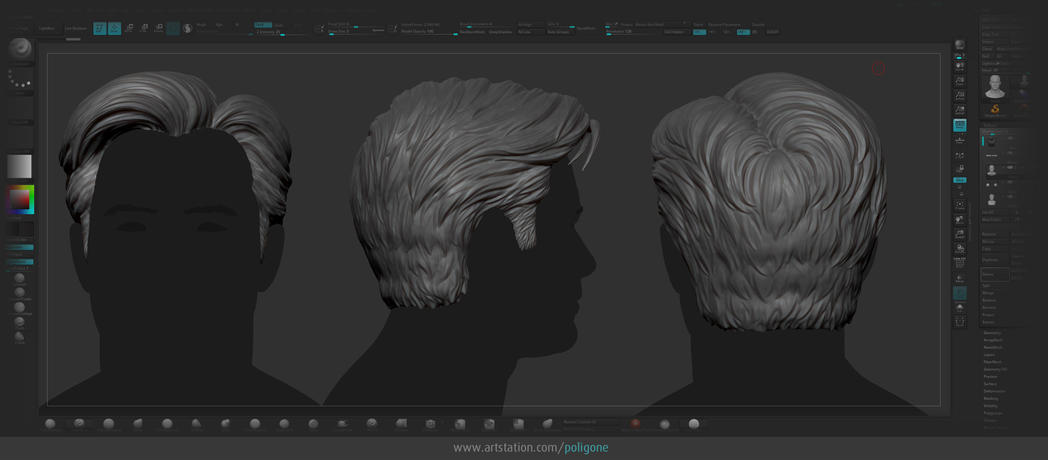 Ben Affleck Head - 3D Printable 3D print model_7