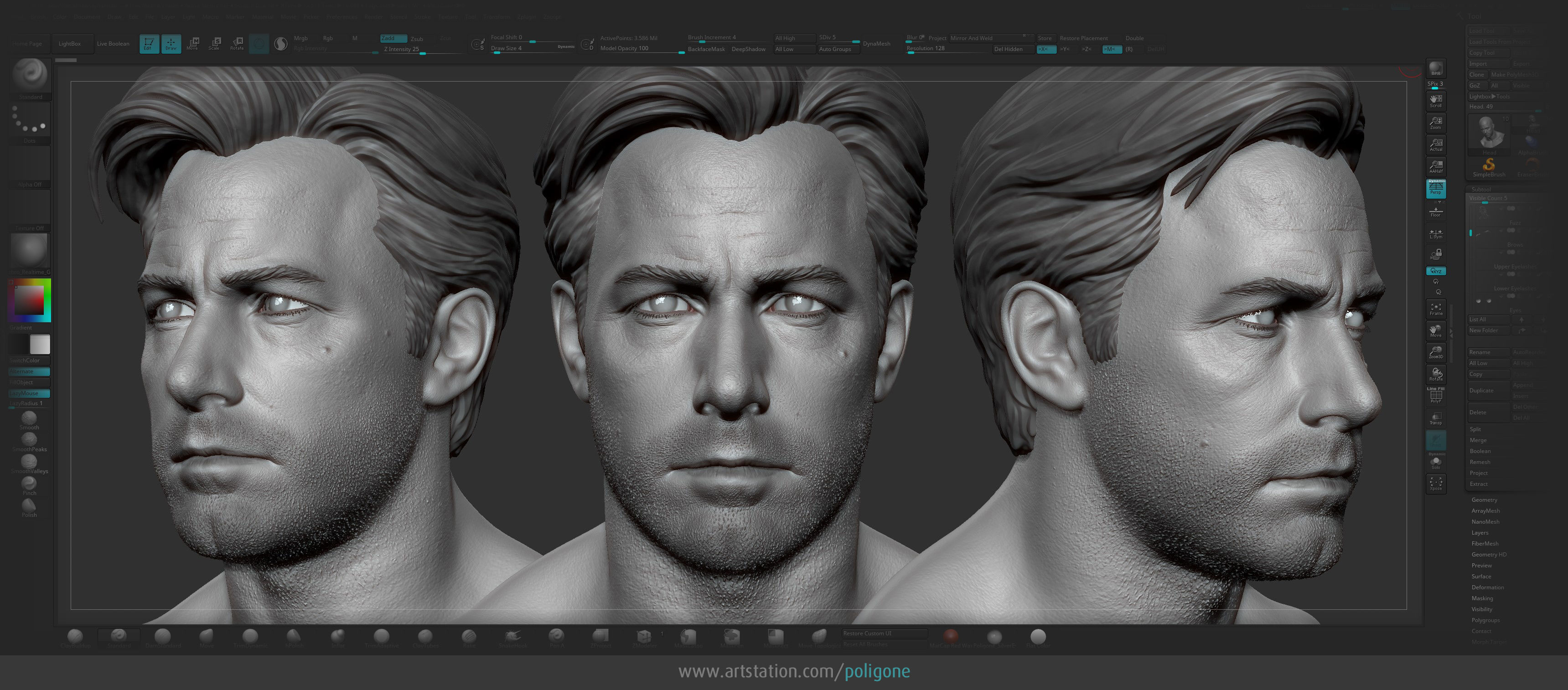 Ben Affleck Head - 3D Printable 3D print model_6