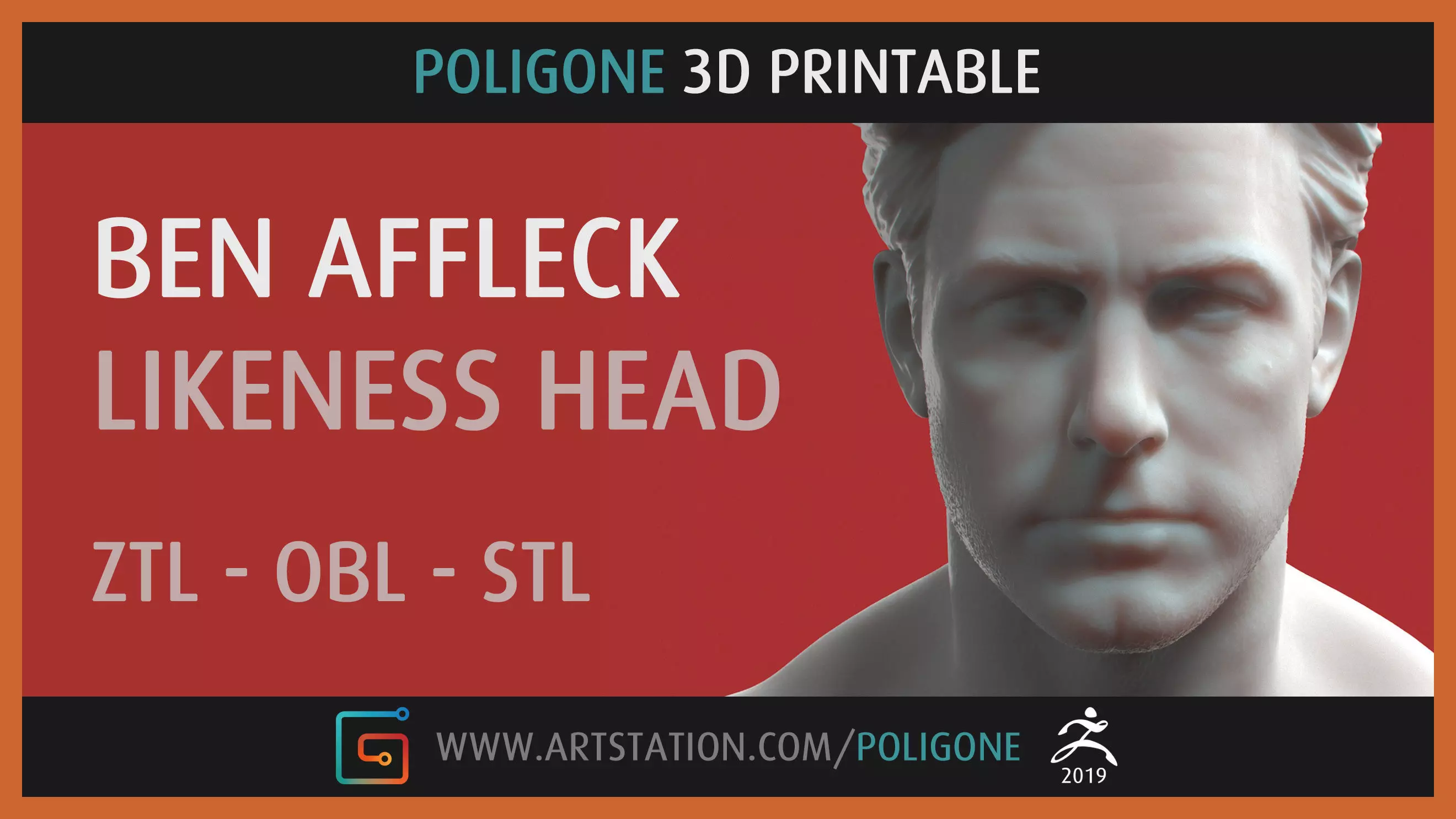Ben Affleck Head - 3D Printable 3D print model_0