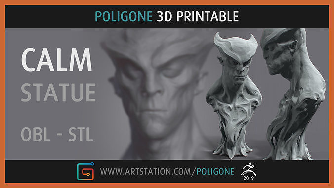 CALM Statue - 3D Printable 3D print model