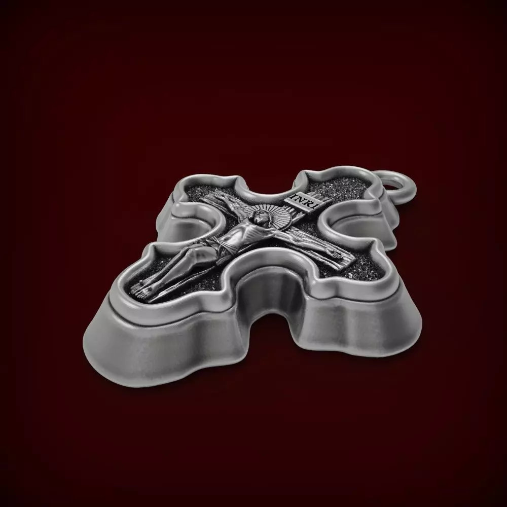 Men  pendant  Jesus on the cross 3D print model 3D print model_0