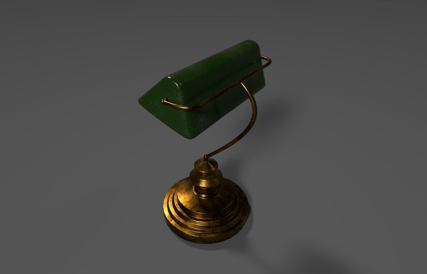 Old lamp 3D model_1