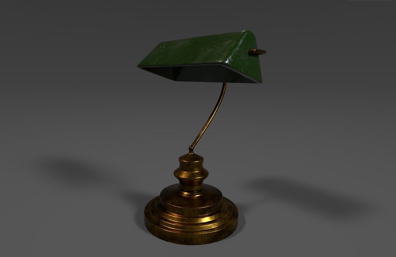 Old lamp 3D model_3